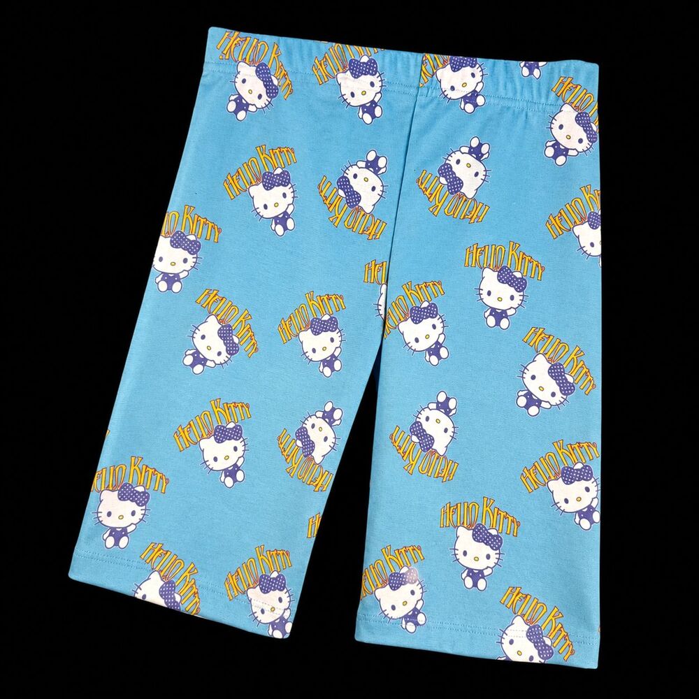 Sanrio Hello Kitty Biker Shorts Girls 10 Kawaii New Girls Order NWOT Light Blue